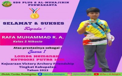 Selamat dan sukses untuk Ananda Rafa Muhammad R.A